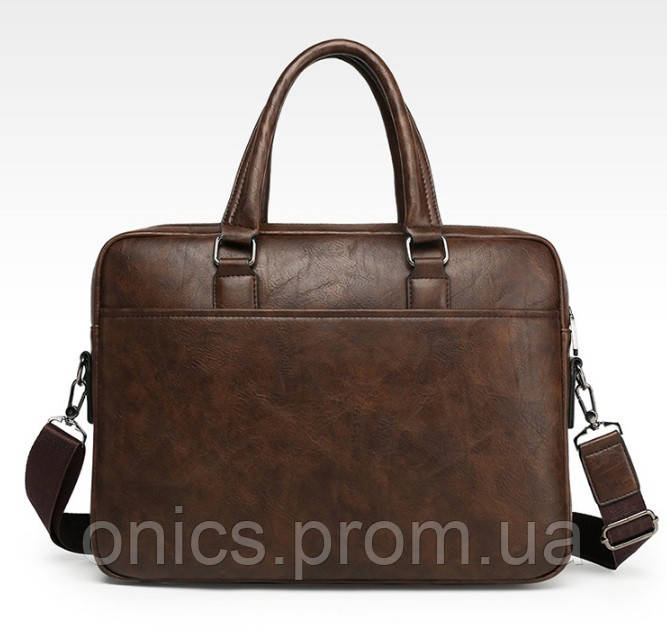 Мужской деловой портфель для документов формат А4, мужская сумка для планшета ноутбука хорошее качество - фото 9 - id-p1946664212