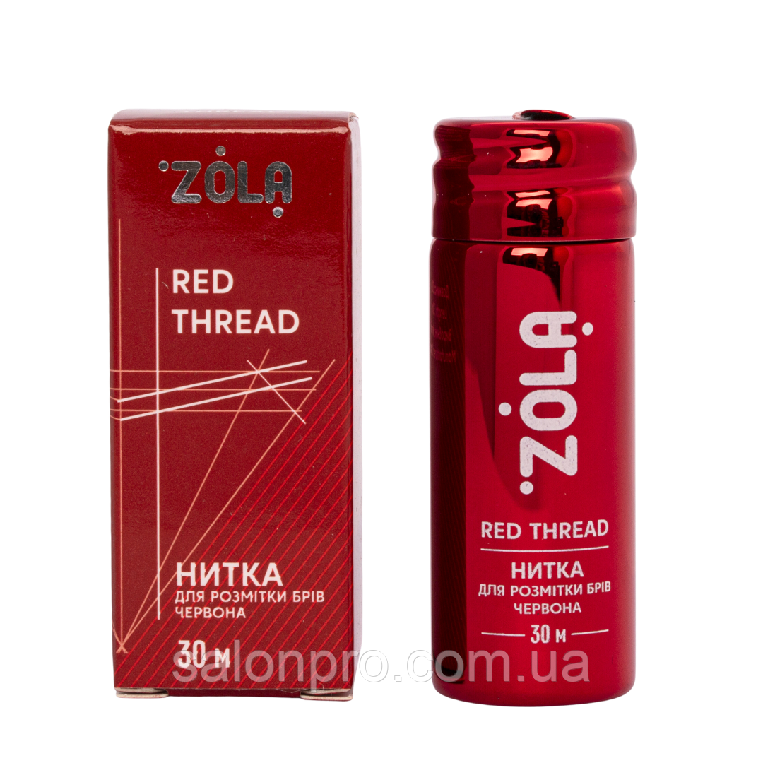ZOLA Red Thread — нитка для розмітки брів, червона