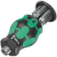 Ручка с набором бит WERA Kraftform Kompakt Stubby Magazin 5 с битами