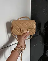 Chanel Mini Camel 16x10x5 хорошее качество женские сумочки и клатчи хорошее качество