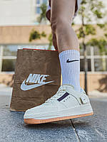 Nike Air Force 1 Type 354 IVORY BROWN хорошее качество кроссовки и кеды хорошее качество Размер 36