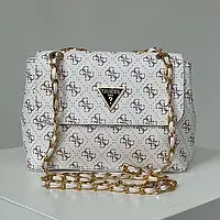 Guess Amara White 25 х 17 х 7 см хорошее качество женские сумочки и клатчи хорошее качество