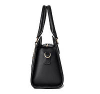 Оригинальная женская сумка на плечо черно-белая комбинированная, женская сумочка эко кожа белая черная хорошее