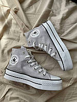 Converse Hight x Chuck Taylor Platform Grey хорошее качество Размер 37