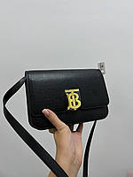 BURBERRY Calfskin Mini TB Bag Black 21.5 х 15 х 7 см хорошее качество