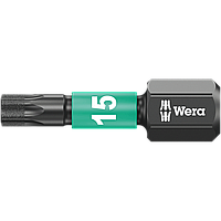 Бита импакт WERA Impaktor TORX® с алмазным напылением TX15 × 25мм