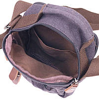 Небольшая мужская сумка из плотного текстиля 21243 Vintage Черная хорошее качество