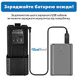Комплект для Рації Baofeng UV-5R Батарея BL5-3800 + Тангента + Кабель для заряджання + Кабель FTDI M3 Red, фото 2