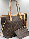 Сумка Шопер із Гаманцем Луї Віттон Louis Vuitton Neverfull Люкс Якість, фото 10