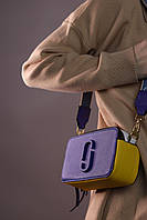 Marc Jacobs logo blue/yellow/white 19x11x6 женские сумочки и клатчи хорошее качество