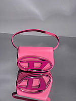 DIESEL 1DR Iconic Shoulder Bag Pink 20 x 13 x 6.5 см хорошее качество женские сумочки и клатчи хорошее