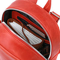 Кожаный винтажный женский рюкзак Shvigel 16327 Красный хорошее качество