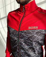 Чоловічий спортивний костюм Hugo Boss червоний весна/осінь, фото 6