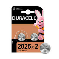 Батарейка таблетка 2шт CR2025 3В Duracell, литий