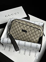 Gucci Alpha Wearable Wallet Beige manbag 24 x 15 x 8 см Мужские сумки и барсетки хорошее качество