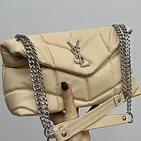 Yves Saint Laurent Puffer Small Chain Bag in Quilted Lambskin хорошее качество женские сумочки и клатчи