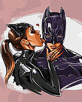 Картина за номерами Бетмен та Жінка-кішка Нікітошка (GX36353) 40х50 см
