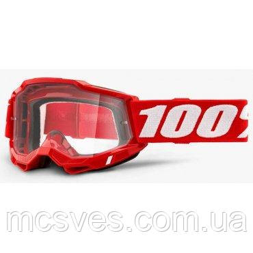 Окуляри 100% Accuri 2 Goggle Red — Clear Lens 50221-101-03
