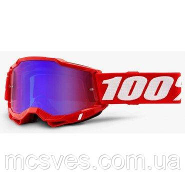 Окуляри 100% Accuri 2 Goggle Red — Mirror Red Lens 50221-254-03
