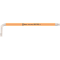 Г-образный ключ WERA, 3950 SPKL Multicolour, метрический, нержавеющая сталь 5.0×154мм