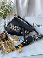 Dior Saddle Black logo хорошее качество женские сумочки и клатчи хорошее качество