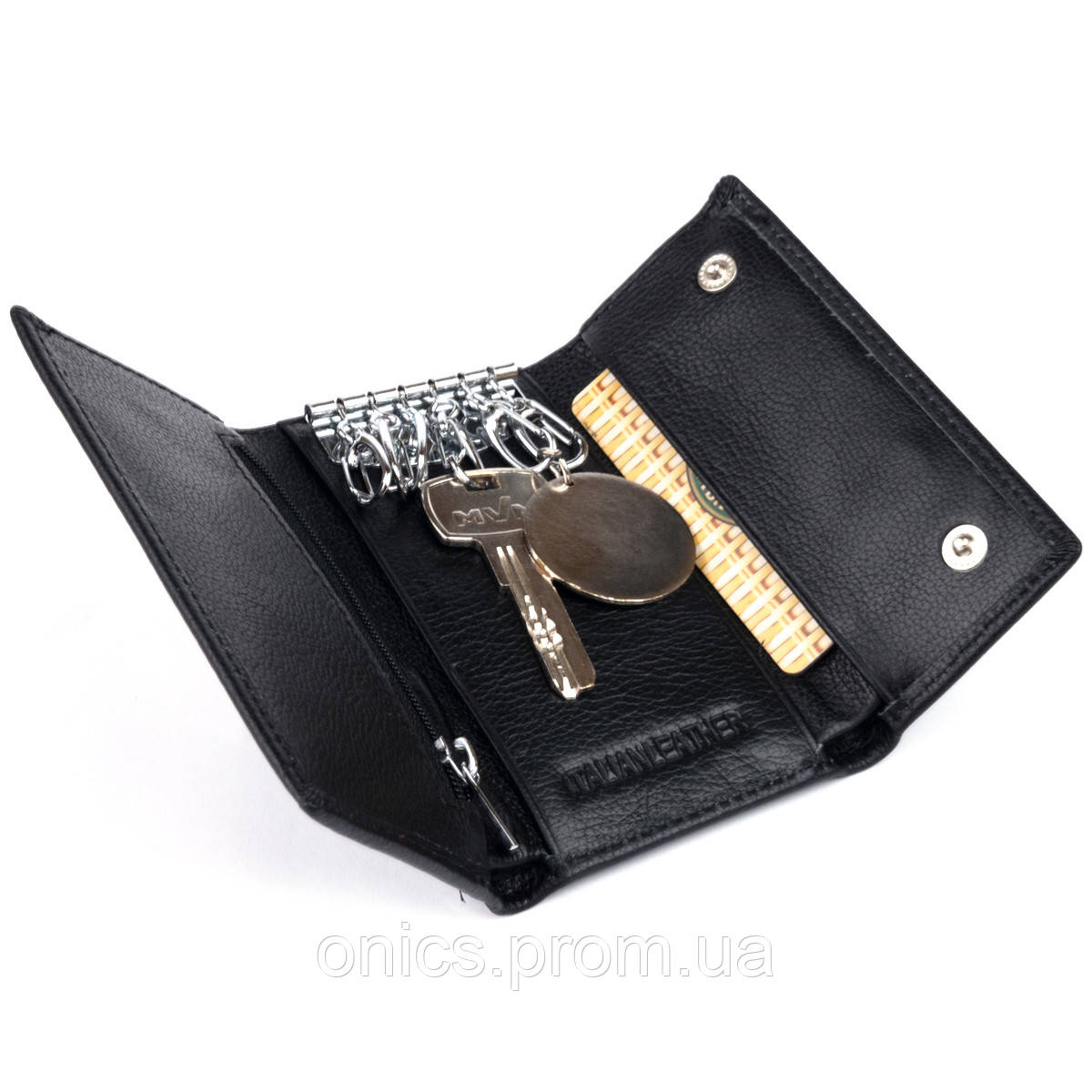 Ключница-кошелек женская ST Leather 19221 Черная хорошее качество - фото 1 - id-p1946682659