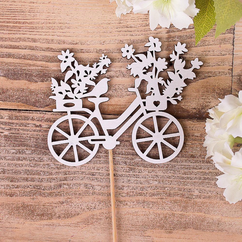 Топпер - "силует" велосипед з квітами