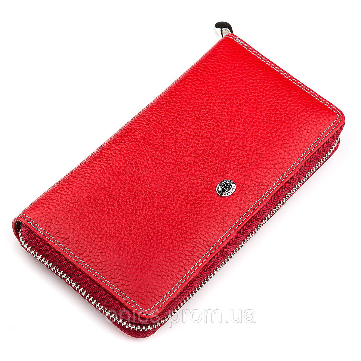 Кошелек женский ST Leather 18376 (SB71) кожаный Красный хорошее качество - фото 2 - id-p1946678185