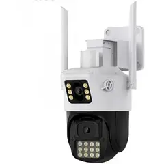 Поворотна Бездротова IP Камера відеоспостереження PTZ Вулична A23 Wi-Fi (3MP+3MP) ICSEE