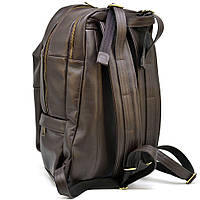 Мужской рюкзак из натуральной кожи коричневый GC-7340-3md TARWA хорошее качество
