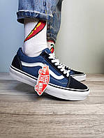 Vans Old Skool Navy Blue White хорошее качество кроссовки и кеды хорошее качество Размер 36