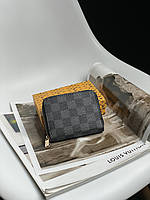 Louis Vuitton Wallet Mini Zippy Grey Chess Женские кошельки и портмоне хорошее качество