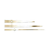Стрелки для часов, часового механизма, комплект из 3 стрелок, золото прямые