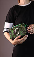 Marc Jacobs logo green/black женские сумочки и клатчи хорошее качество
