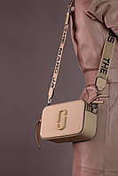 Marc Jacobs logo light beige 20х12х7 женские сумочки и клатчи хорошее качество