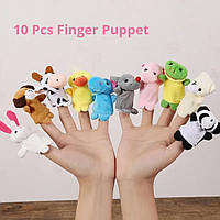 М'які іграшки на палець тварини пальчикові іграшки 10 штук