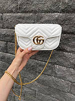 Gucci mini White 16x9 хорошее качество женские сумочки и клатчи хорошее качество