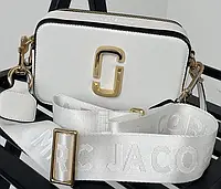 Marc Jacobs The Snapshot White/Gold 21 х 12.5 х 7 см хорошее качество женские сумочки и клатчи хорошее