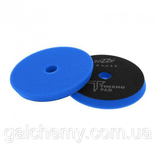 Полірувальний пад ZviZZer THERMO Pad, blue Ø140/20/125 mm, синій, середньої жорсткості ZV-TP00014020BE