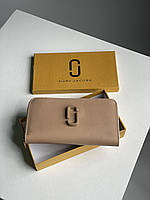 Marc Jacobs Zippy Wallet Beige 20 х 11 х 2 см Женские кошельки и портмоне хорошее качество