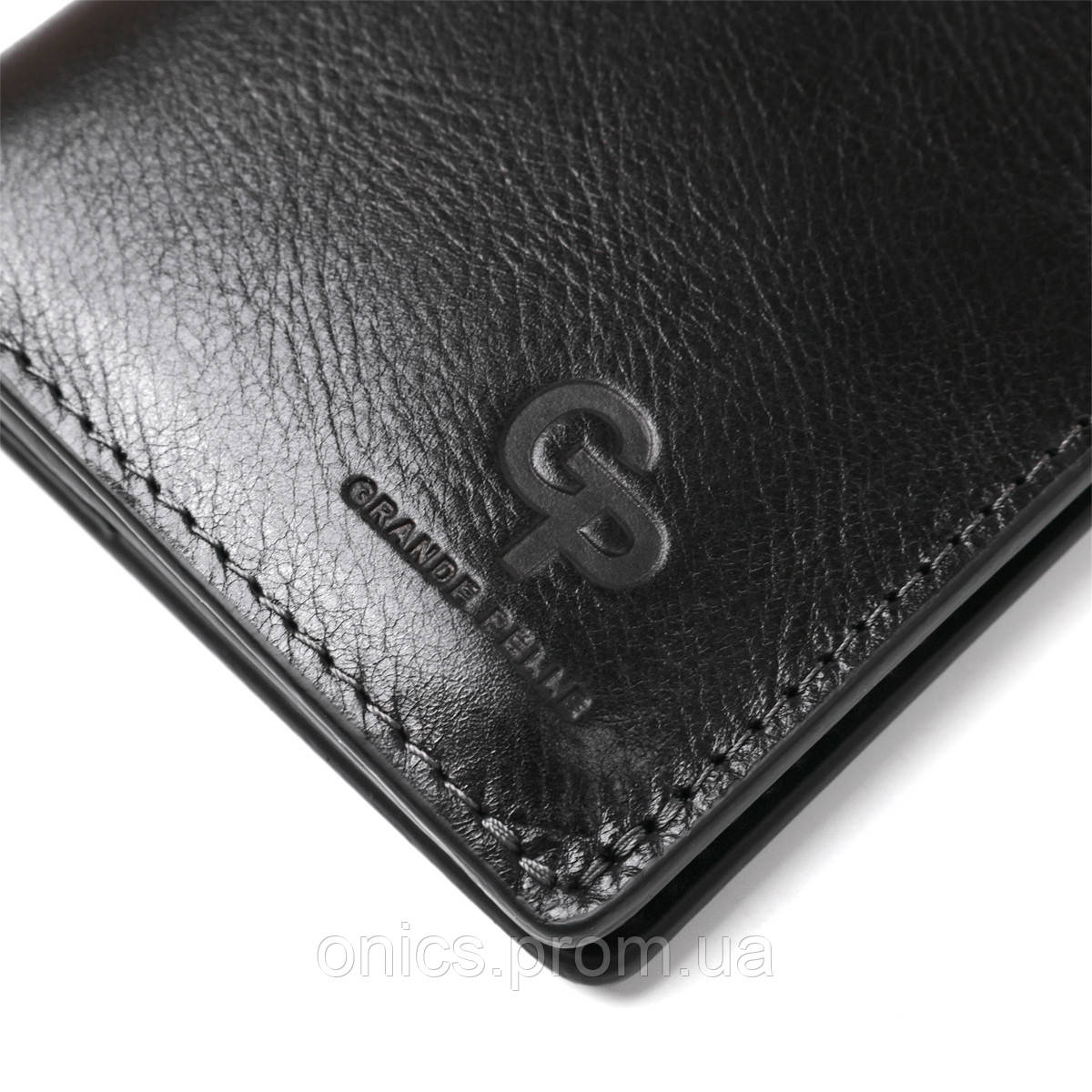 Вертикальный бумажник унисекс на магните GRANDE PELLE 11212 Черный хорошее качество - фото 6 - id-p1946682708
