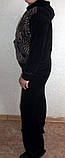 Жіночий велюровий костюм з принтом, фото 4