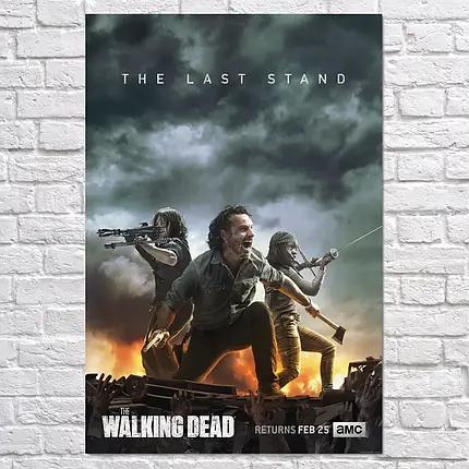 Плакат "Ходячі мерці, The Walking Dead, TWD", 60×41см, фото 2