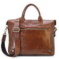 Кожаная мужская сумка цвета хеннесси TARWA GB-7120-3md хорошее качество