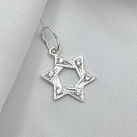 Подвеска серебряная на шею Звезда Давида кулон из серебра 925 пробы подвес