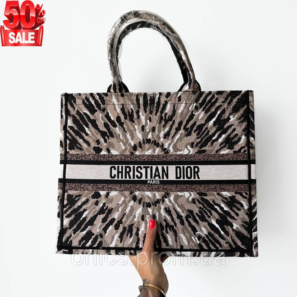 Модная женская сумочка Dior универсальные сумки для шопинга дамская удобная сумка хорошее качество - фото 6 - id-p1946650980
