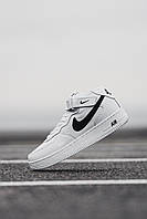 Nike Air Force 1 Mid White Black хорошее качество кроссовки и кеды хорошее качество Размер 42