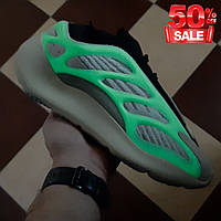 Мужские белые кроссовки Adidas Yeezy 700 V3 Azael, светятся во тьме хорошее качество