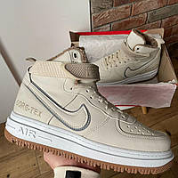 Nike Air Force 1 Gore-Tex Beige (хутро) хорошее качество кроссовки и кеды хорошее качество Размер 41