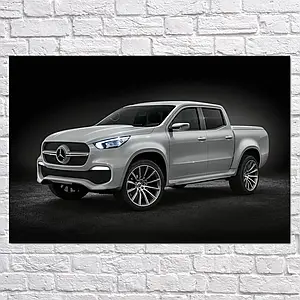 Плакат "Пікап Мерседес-Бенц, концепт, Mercedes-Benz Concept X-Class", 40×60см